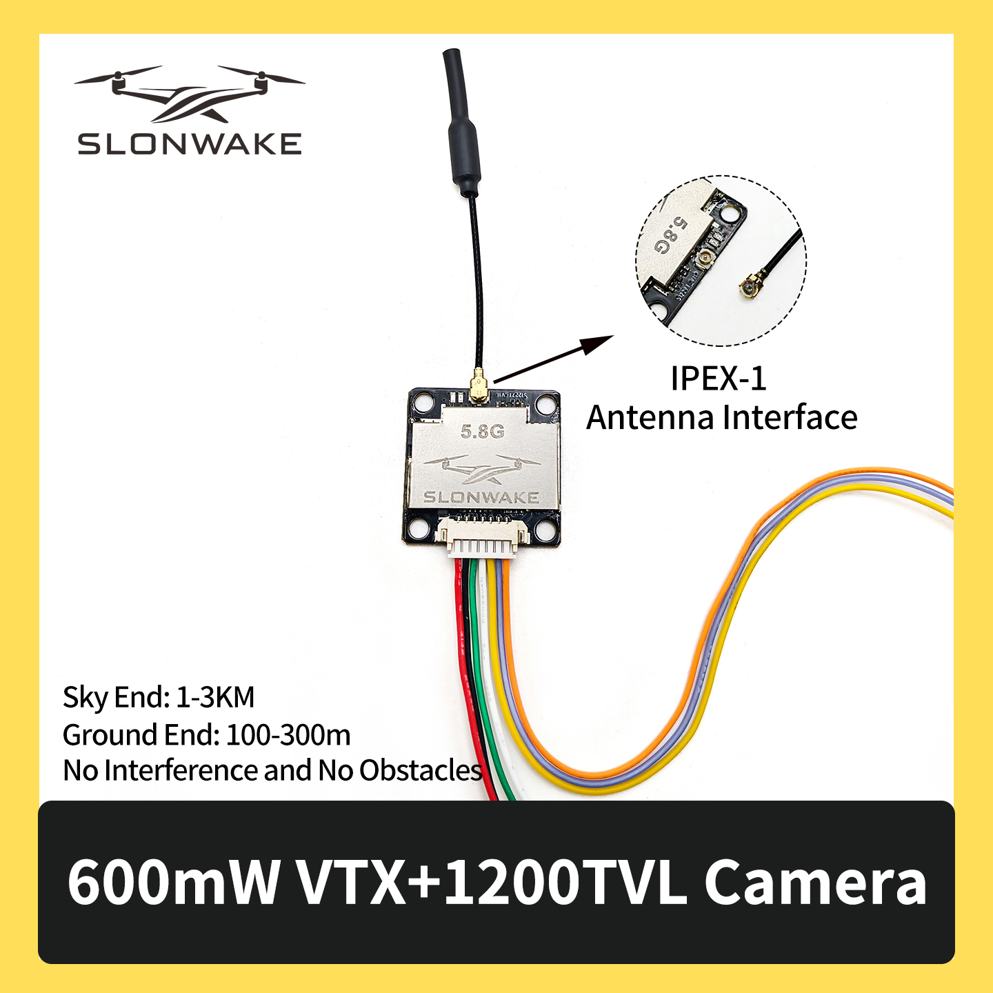 SLONWAKE 5.8G 600mW 7-24V FPV  - đánh giá và giá Fpv Drone Transmitter