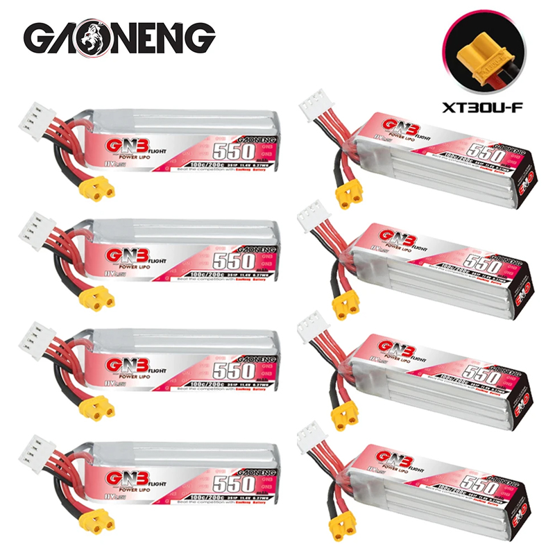 GNB HV 11.4V 550mAh 100C/200C  - đánh giá và giá Fpv Drone Battery