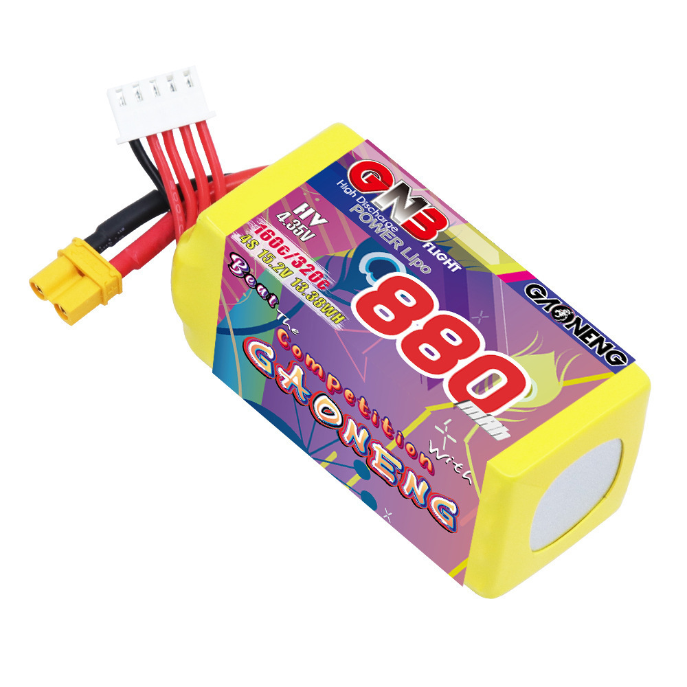 GNB 4S 880mAh 15.2V 160C/320C  - đánh giá và giá Fpv Drone Battery