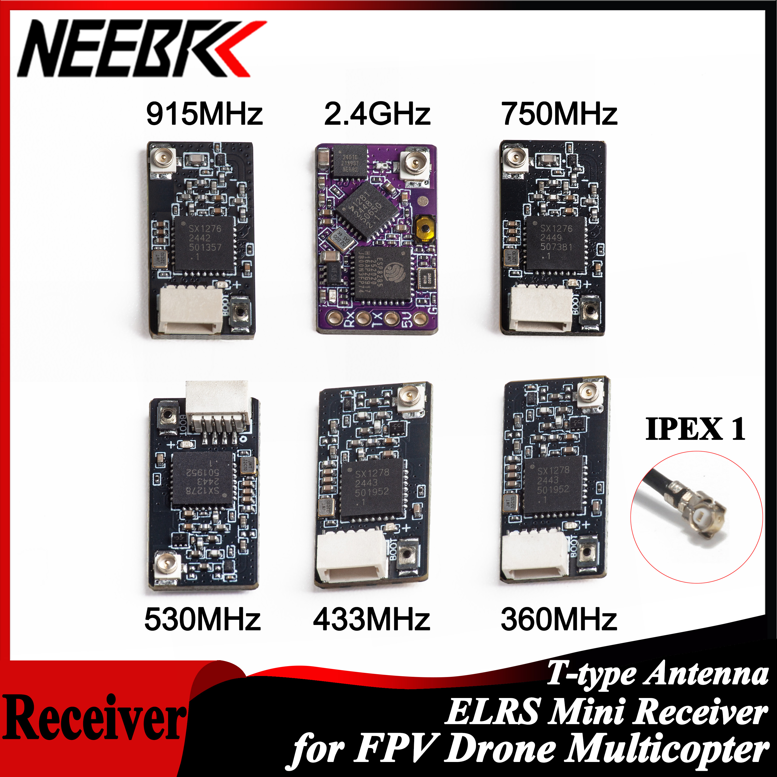 NEEBRC ELRS 2.4G/915Mhz/360Mhz - đánh giá và giá Fpv Drone Antenna