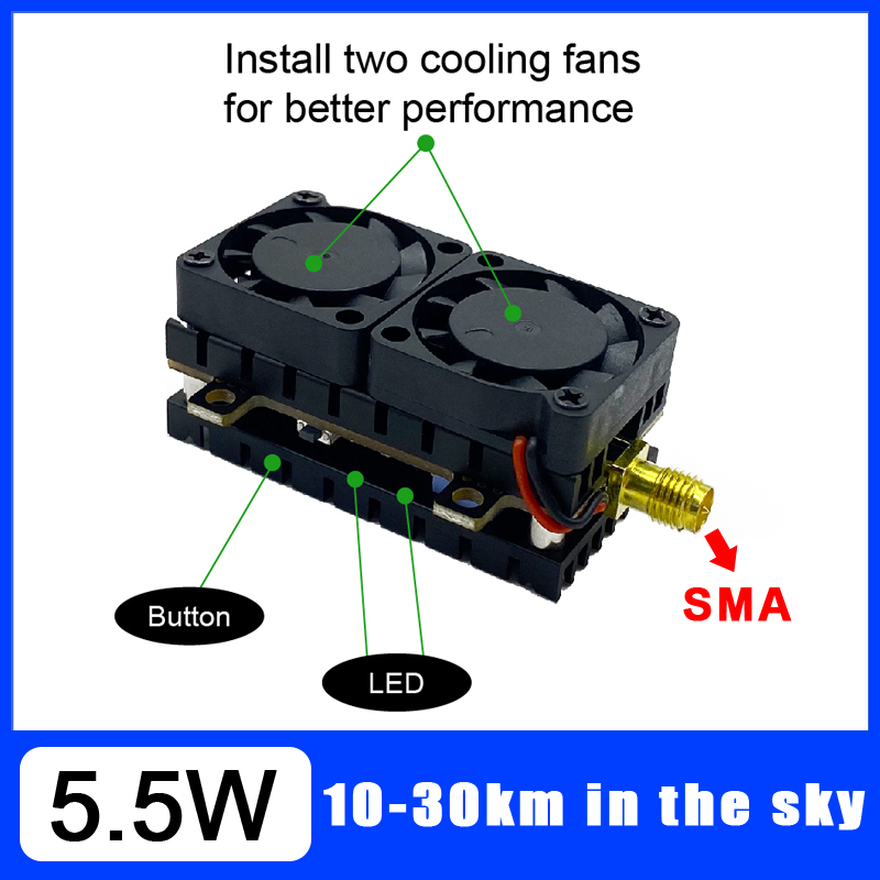 Long Range 5.8GHz 5.5W Video T - đánh giá và giá Fpv Drone Flight Controller